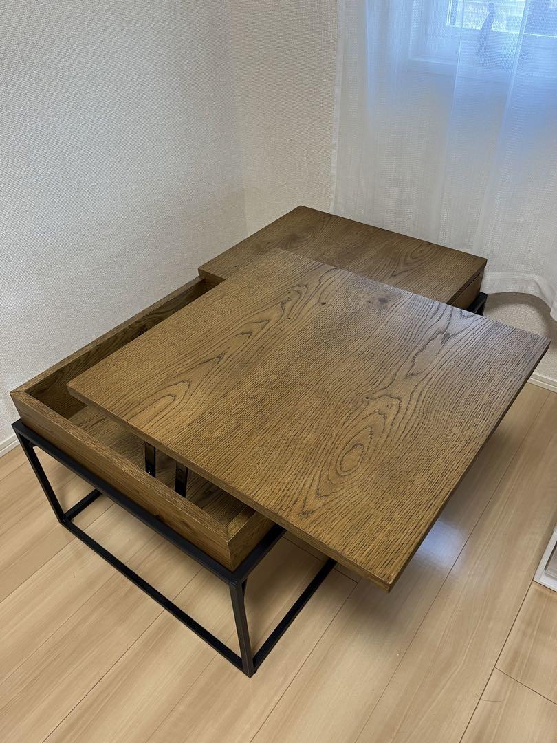 クラッシュゲート　ローテーブル　昇降式