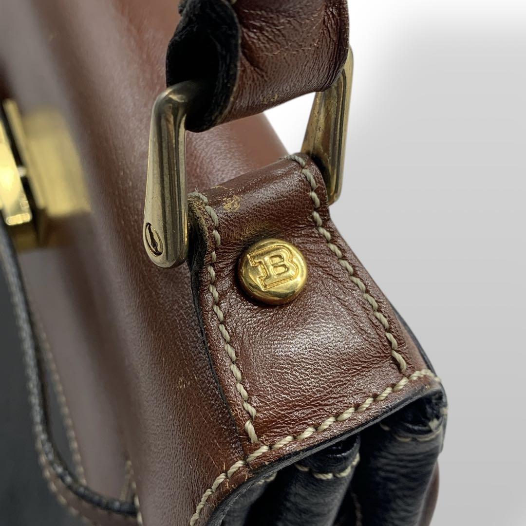 BALLY バリー ハンドバッグ ターンロック ゴールド金具 レザー