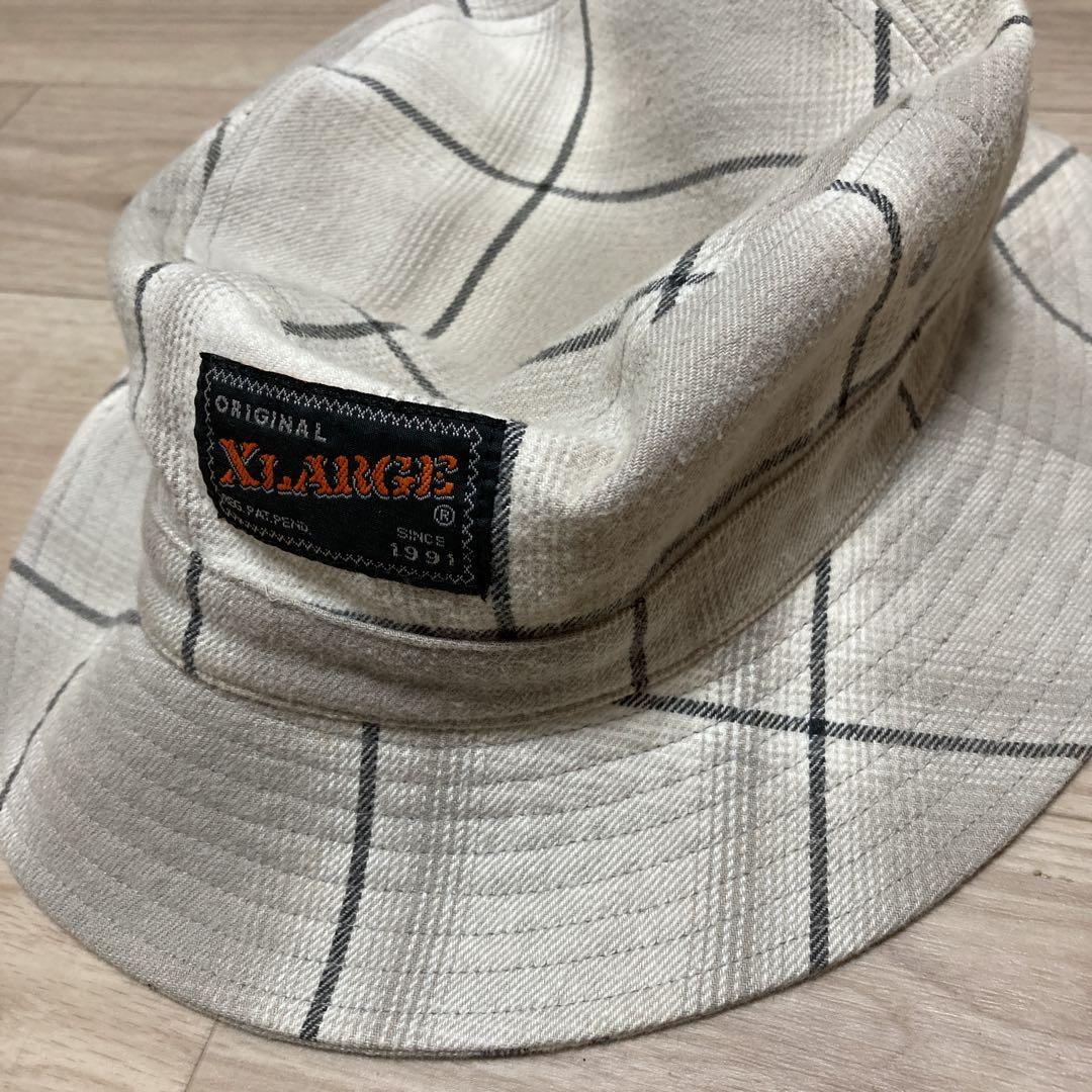 XLARGE チェック柄 バケットハット ONE SIZE