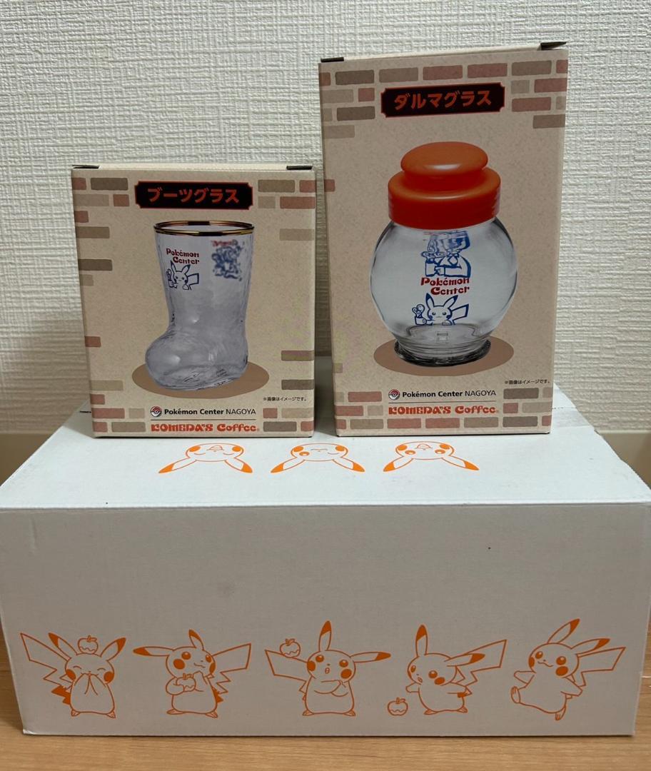 ダルマグラス & ブーツグラス セット販売 コメダ珈琲店×ポケモンセンターナゴヤ コメダ珈琲店×ポケモンセンターナゴヤ ダルマグラス&ブーツ