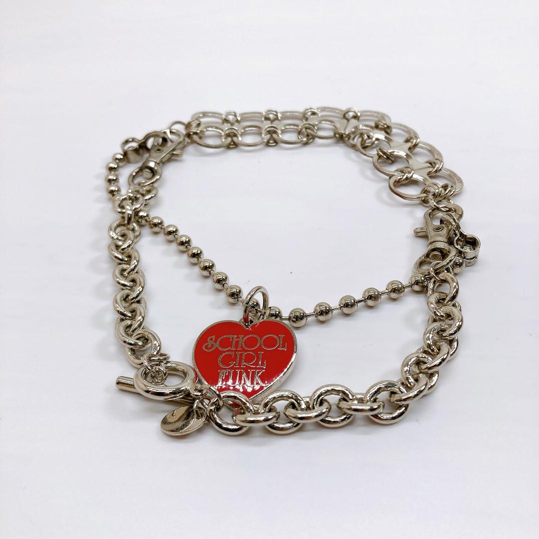 ヒステリックグラマー GIRL FUN チェーンブレスレット ハートHysteric Glamour