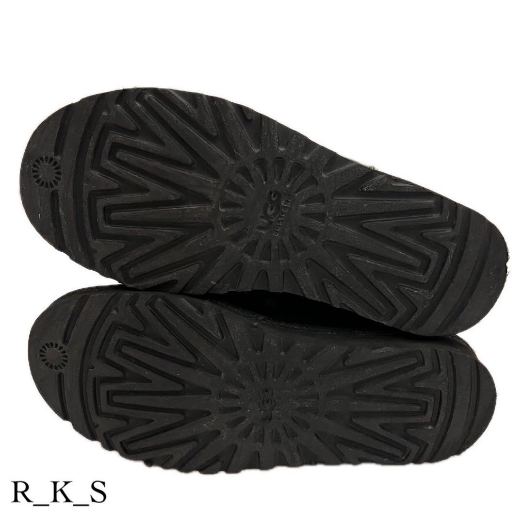 美品】UGG ブラック ムートンブーツ 24cm