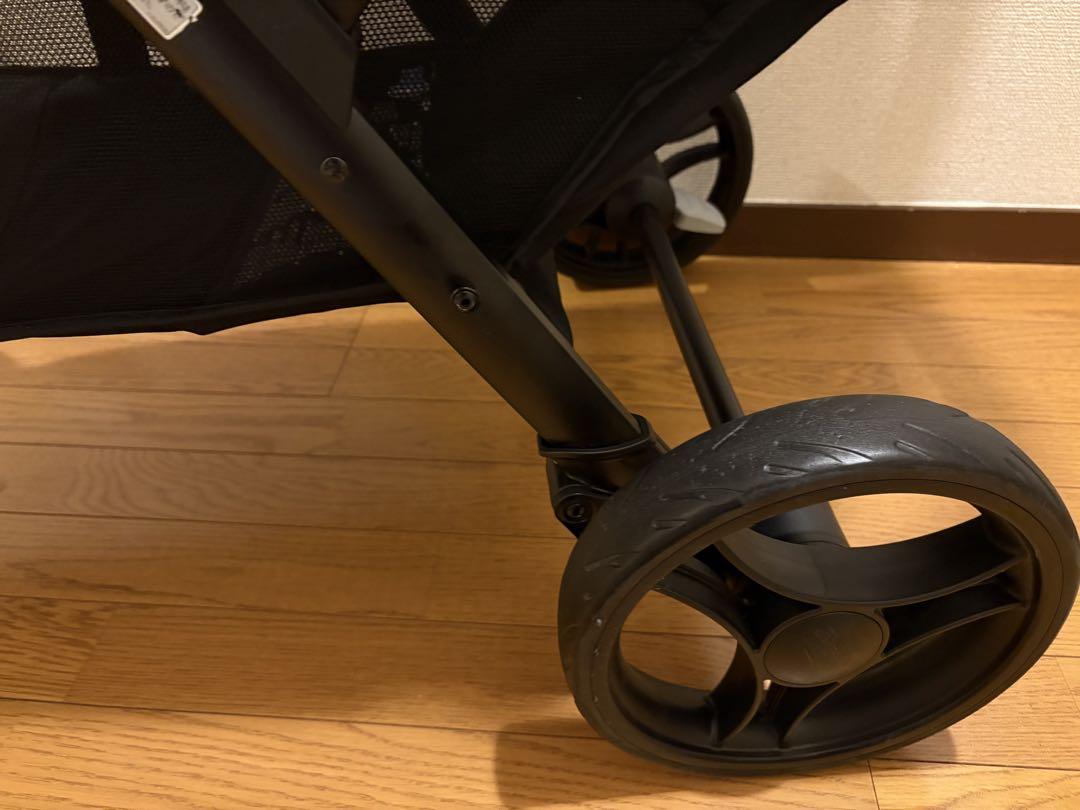 【美品】joie 二人乗りベビーカー グレー 2024年購入　専用レインカバー付
