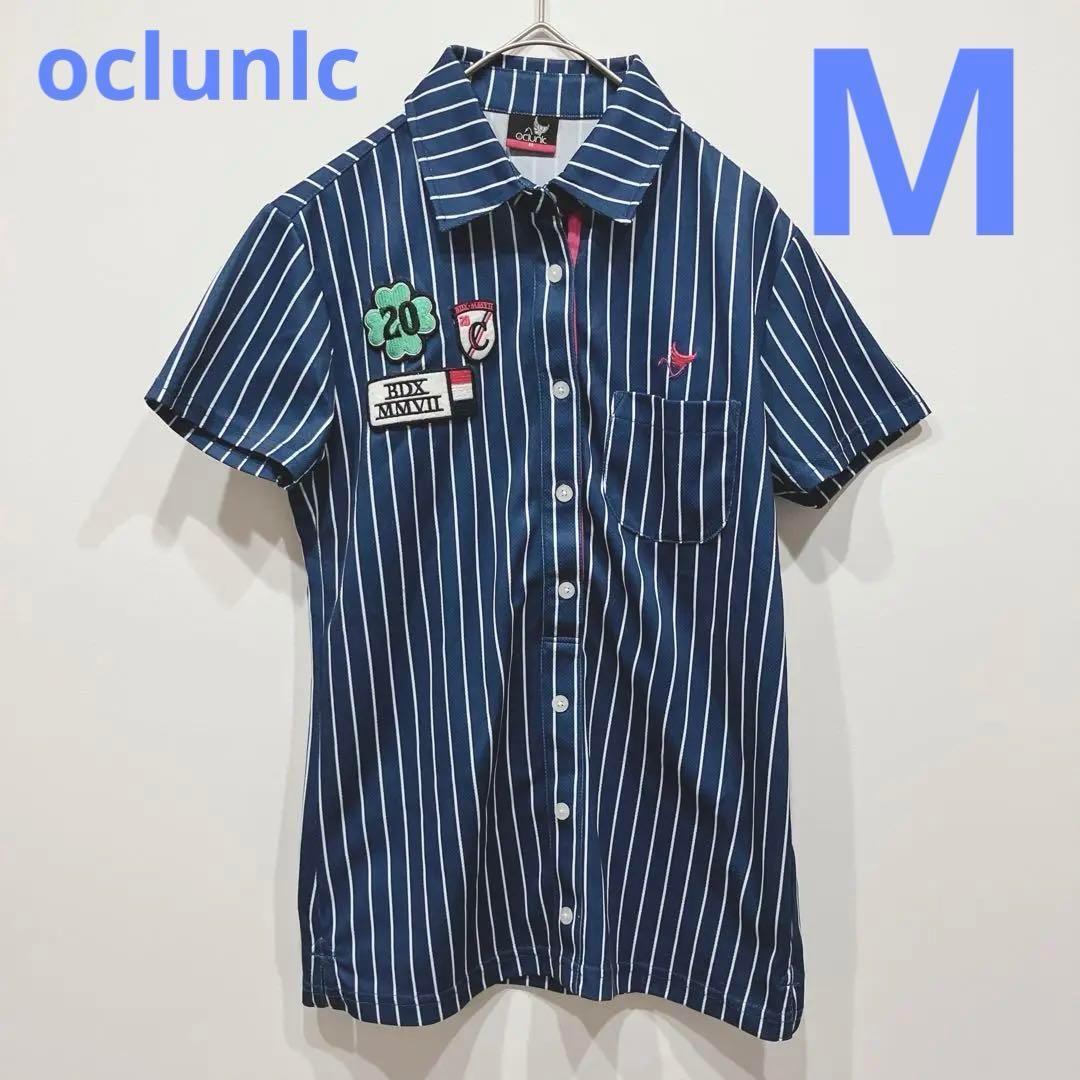【美品】oclunlc サイズ:M ゴルフTシャツ　ブルー系