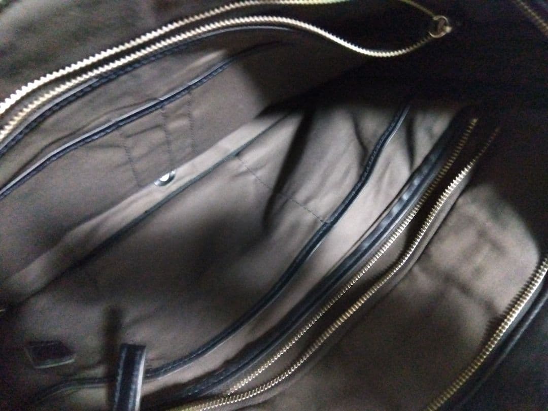 お値下げしております【黒のレザー ビジネス バッグ】