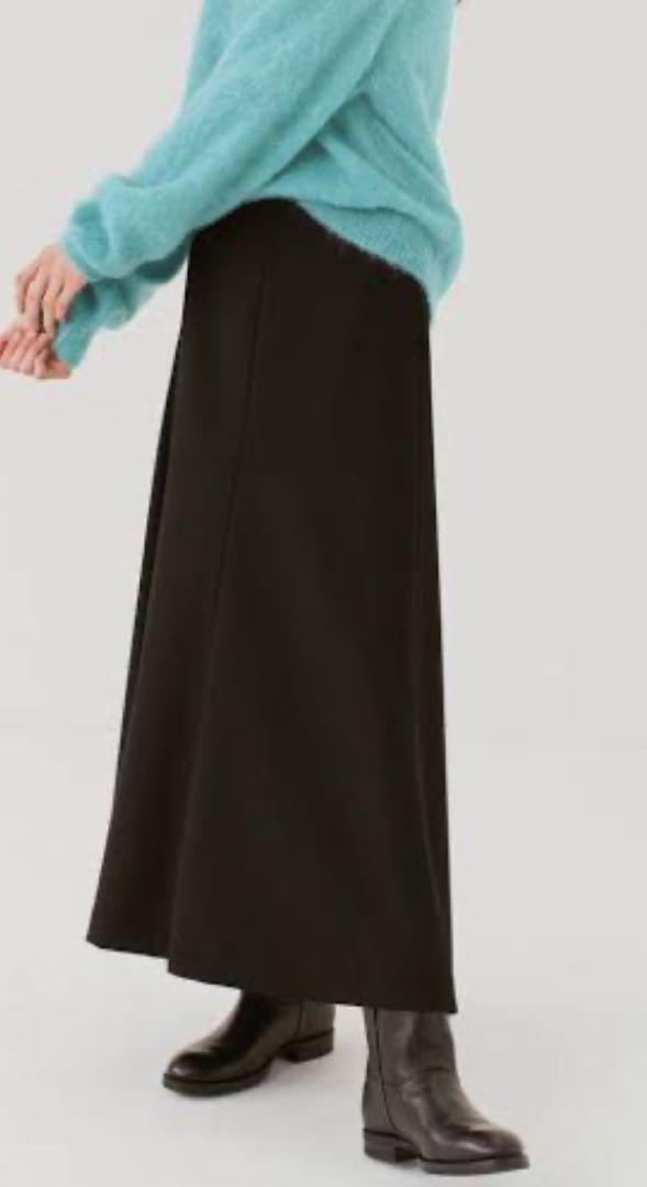 オーラリーTENSE WOOL DOUBLE CLOTH FLARE SKIRT