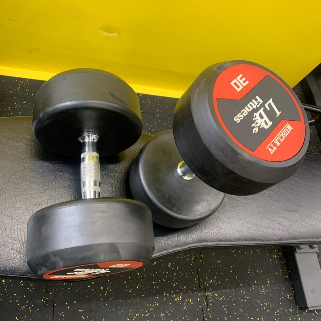 ラバー ダンベル 30kg × 2個 セット
