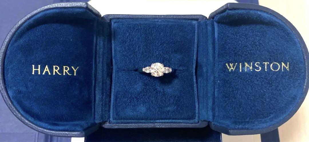 하리 윈스턴 1.04 ct 라운드사이드 페어 셰이프링
