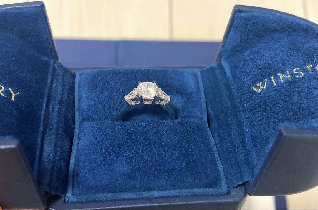 하리 윈스턴 1.04 ct 라운드사이드 페어 셰이프링
