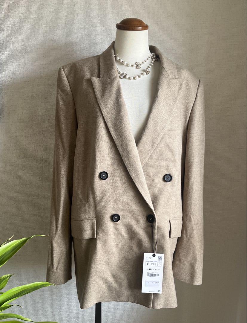 洋服 新品 お値下げ zara レディース 高級 ウール ジャケット S