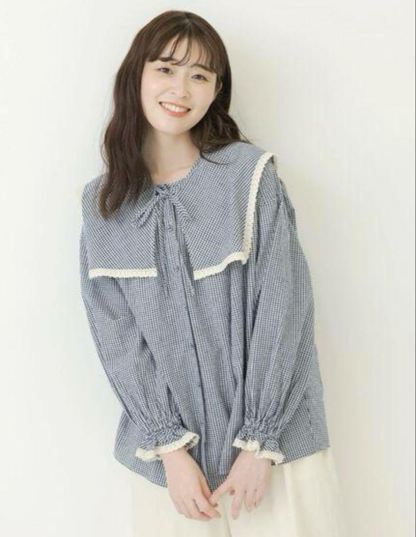 新品 【ゆべし×Samansa Mos2】つけ襟ブラウス
