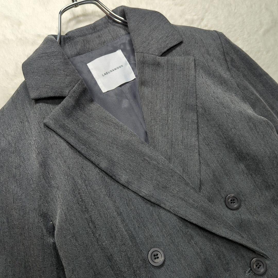 ラグナムーン✨　柳橋唯コラボ　テーラードジャケット Ｓ グレイ
