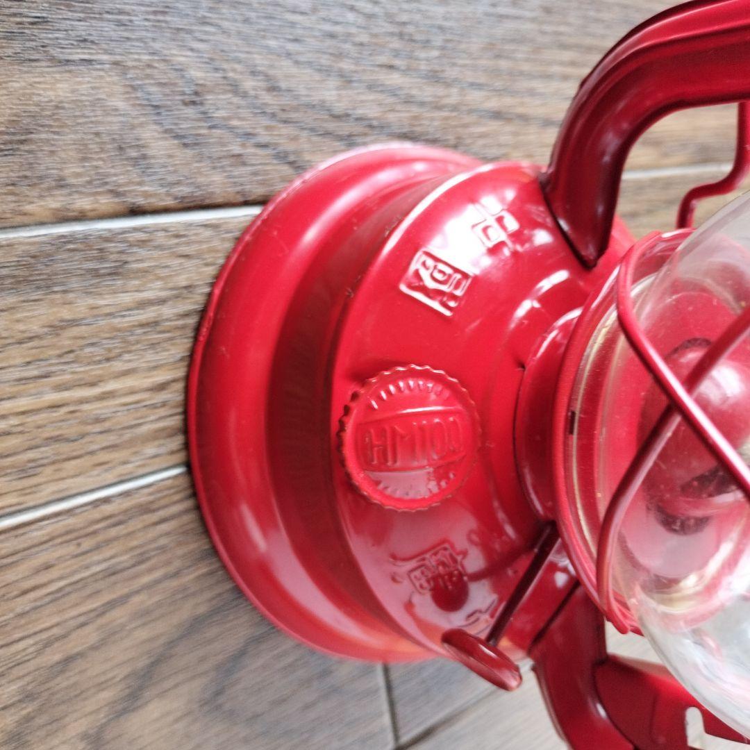 赤いオイルランタン目立った傷や汚れなし