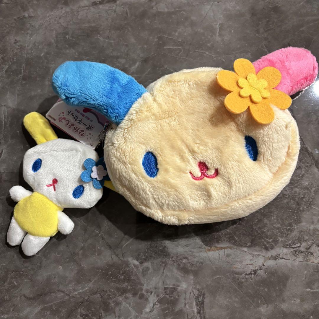 ウサハナ ぬいぐるみ なかよしポーチセット フェイスポーチ