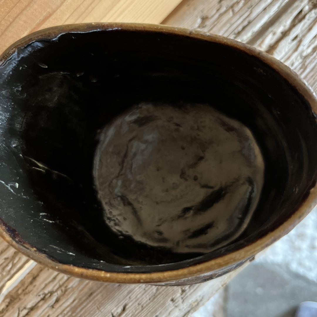 黒茶碗　織部　沓茶碗　黒楽茶碗　茶道具