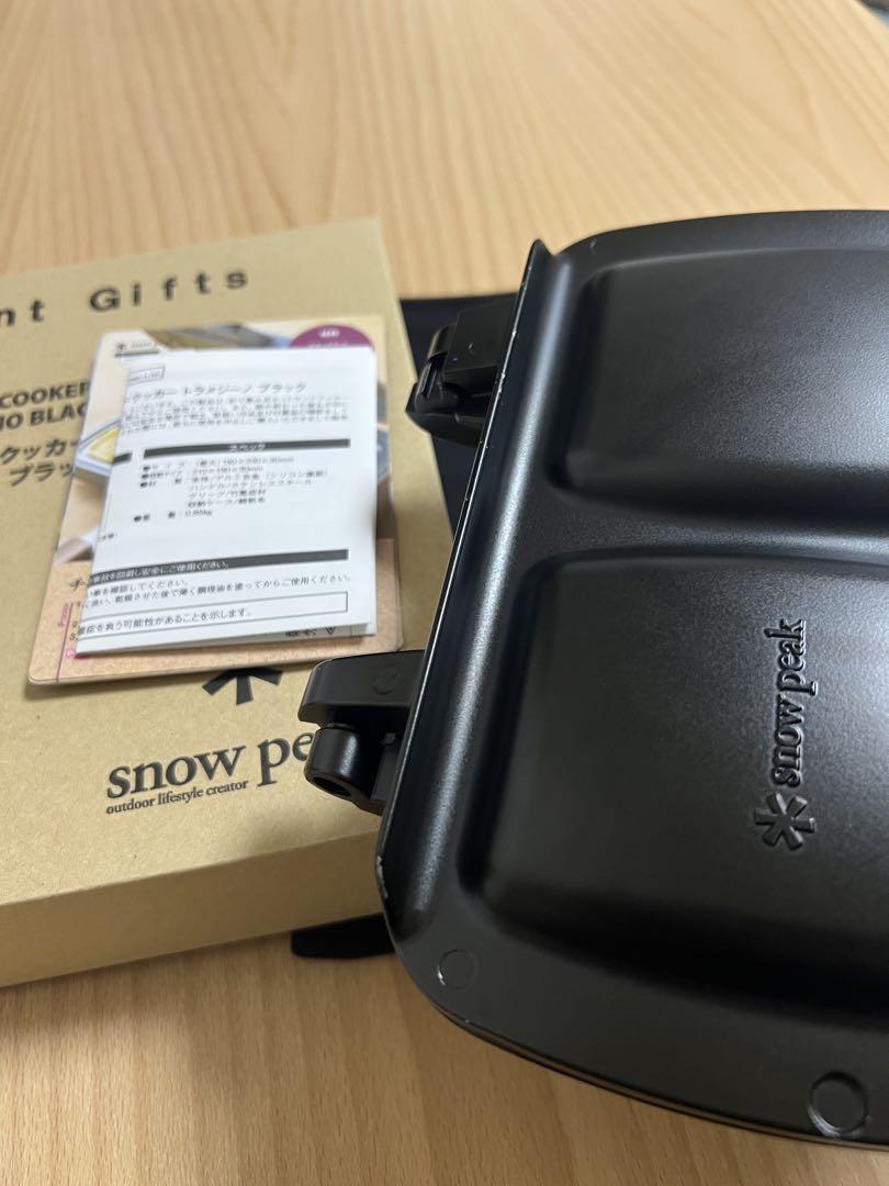 snow peak ホットサンドクッカー トラメジーノ　ブラックPG-120