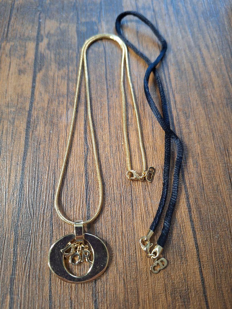 未使用級✨　Dior　ネックレス　CD ロゴ　サークルロゴ　希少　刻印　912 未使用級✨ Dior ネックレス CD ロゴ サークルロゴ 希少 刻印