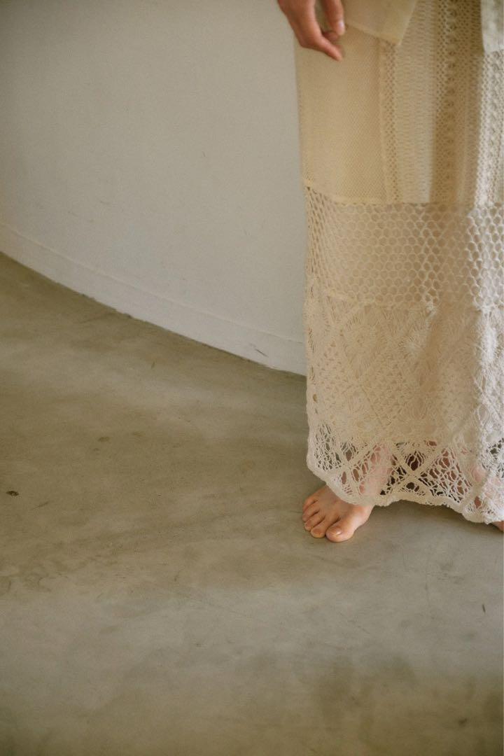 スカート Eaphi cotton lace patchwork skirt Eaphi エフィ cotton lace patchwork skirt スカート