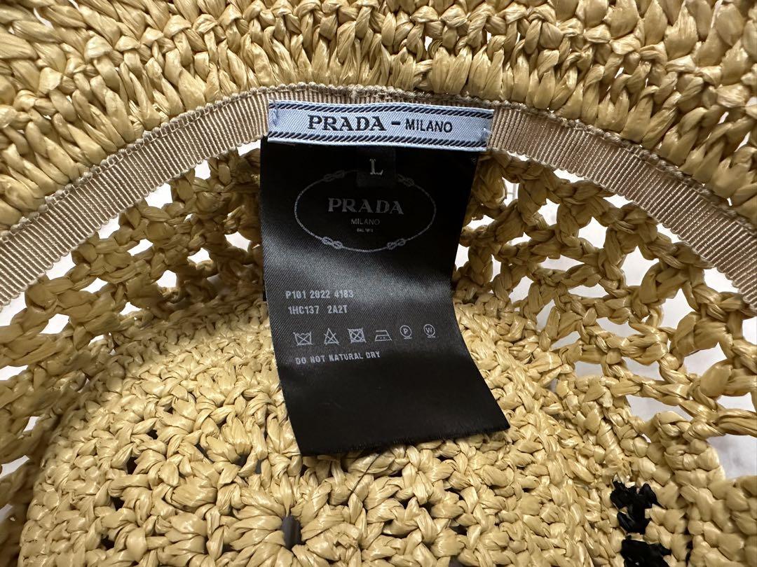 PRADA - ○新品/正規品○ PRADA ラフィア バケットハットの通販