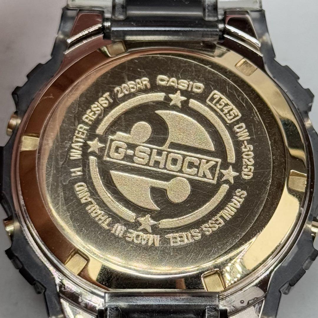 未使用 極美品 箱説タグ付 G-SHOCK DW-5025D 25周年 ゴールド