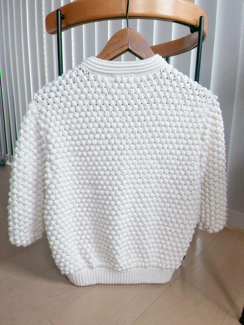 新品CLANE 3D DOT HALF SLEEVE KNIT CARDIGAN