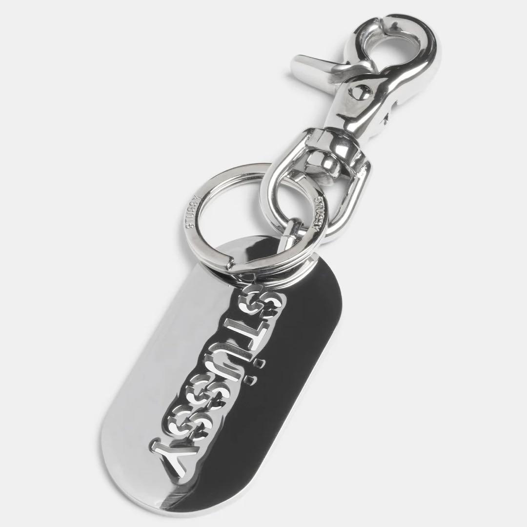 STÜSSY 25ss METAL TAG KEYCHAIN SILVER