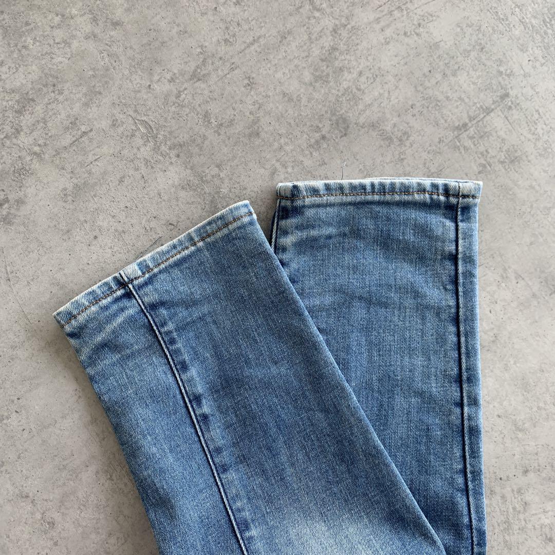 極美品✨G-STAR RAW　D-STAQ ジースターロゥ　強ストレッチ　淡青