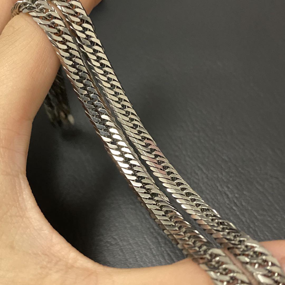喜平 トリプル六面 日本製50cm 刻印 高品質 中折れ式 喜平 トリプル六面 日本製50cm 箱付き 刻印 高品質 中折れ式