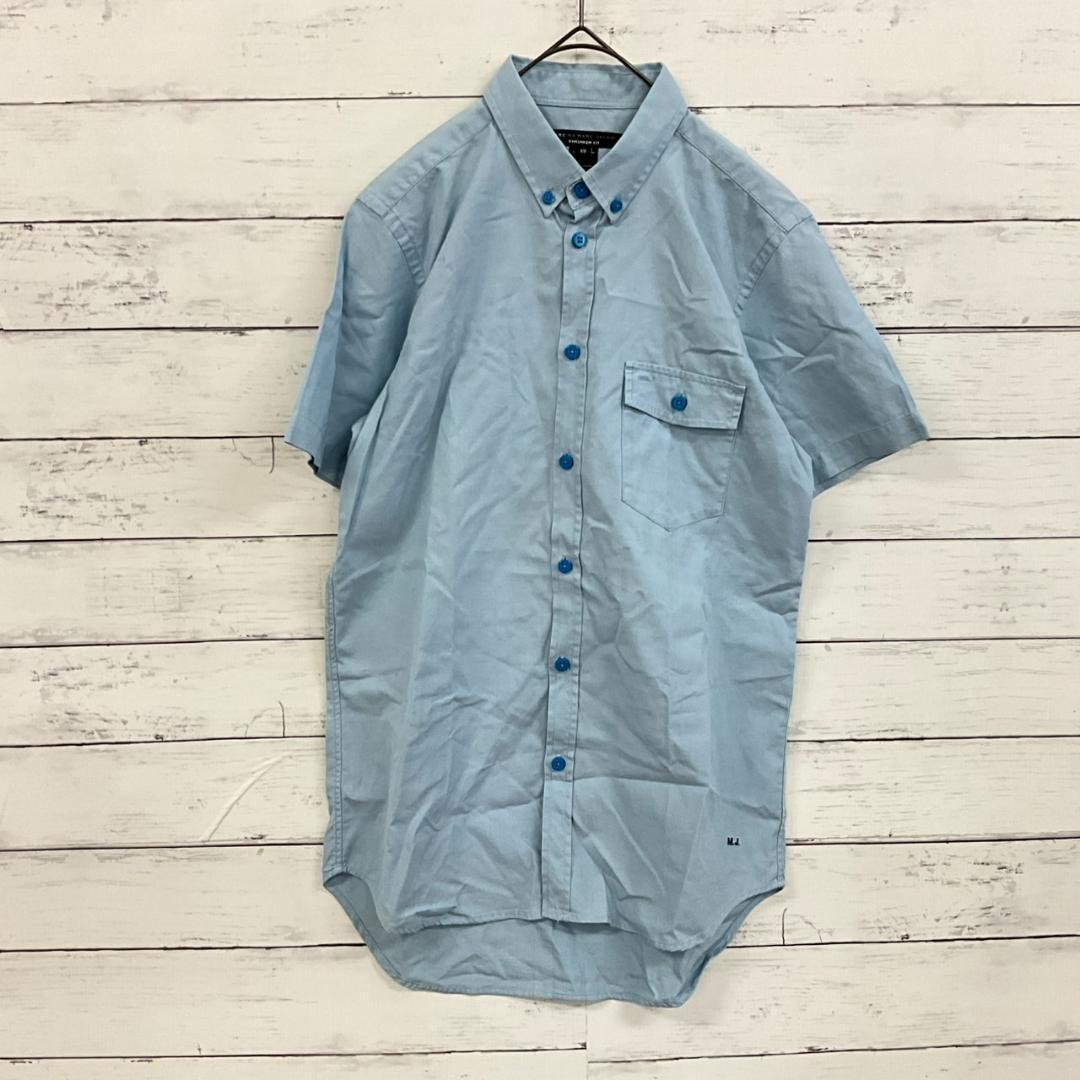 MARC BY MARC JACOBS 半袖シャツ ライトブルー XS チェック fit=scale-down,w=1200