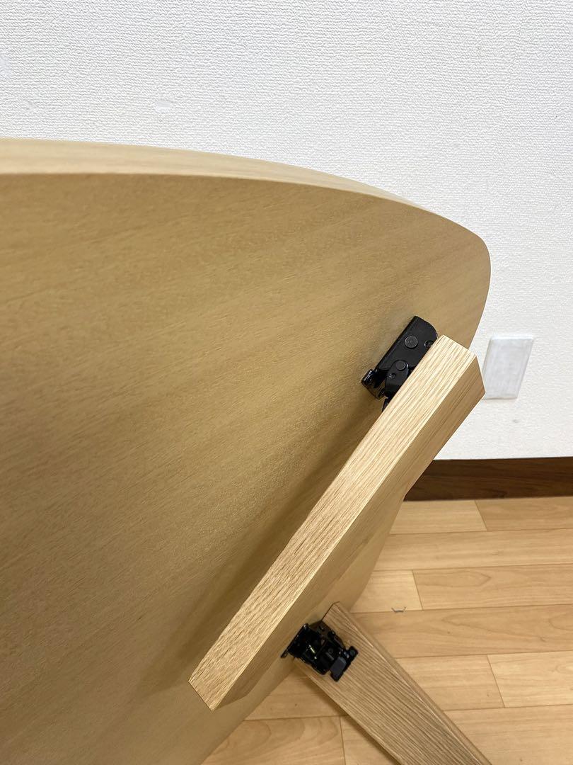 美品 折れ脚コミュニケーションローテーブル 折り畳みテーブル センターテーブル
