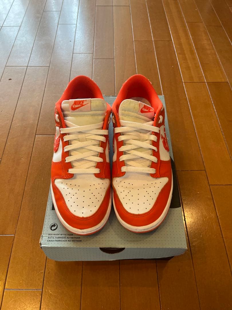 Nike Dunk Low オレンジ　ペイズリー　28