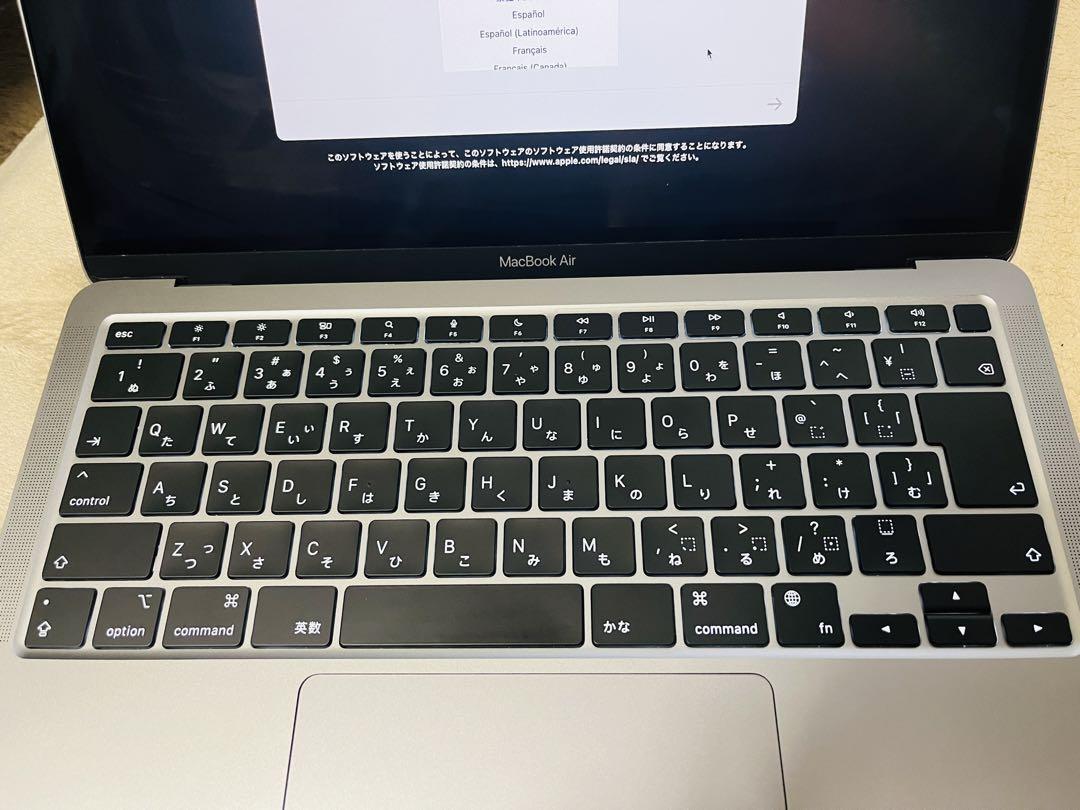 【美品】MacBook Air 2020 M1/8GB/256GB