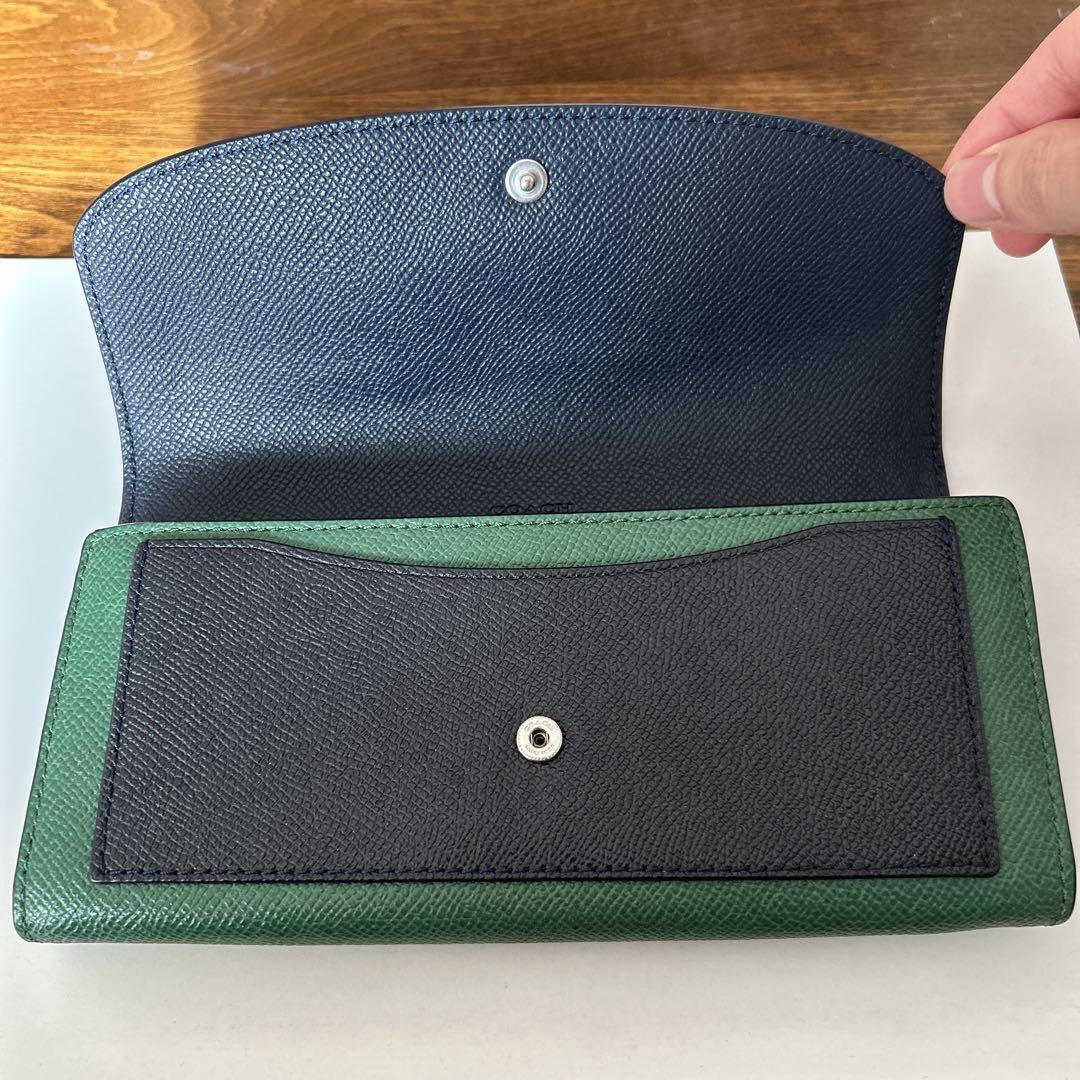 COACH 長財布 ブルー グリーン ‼️