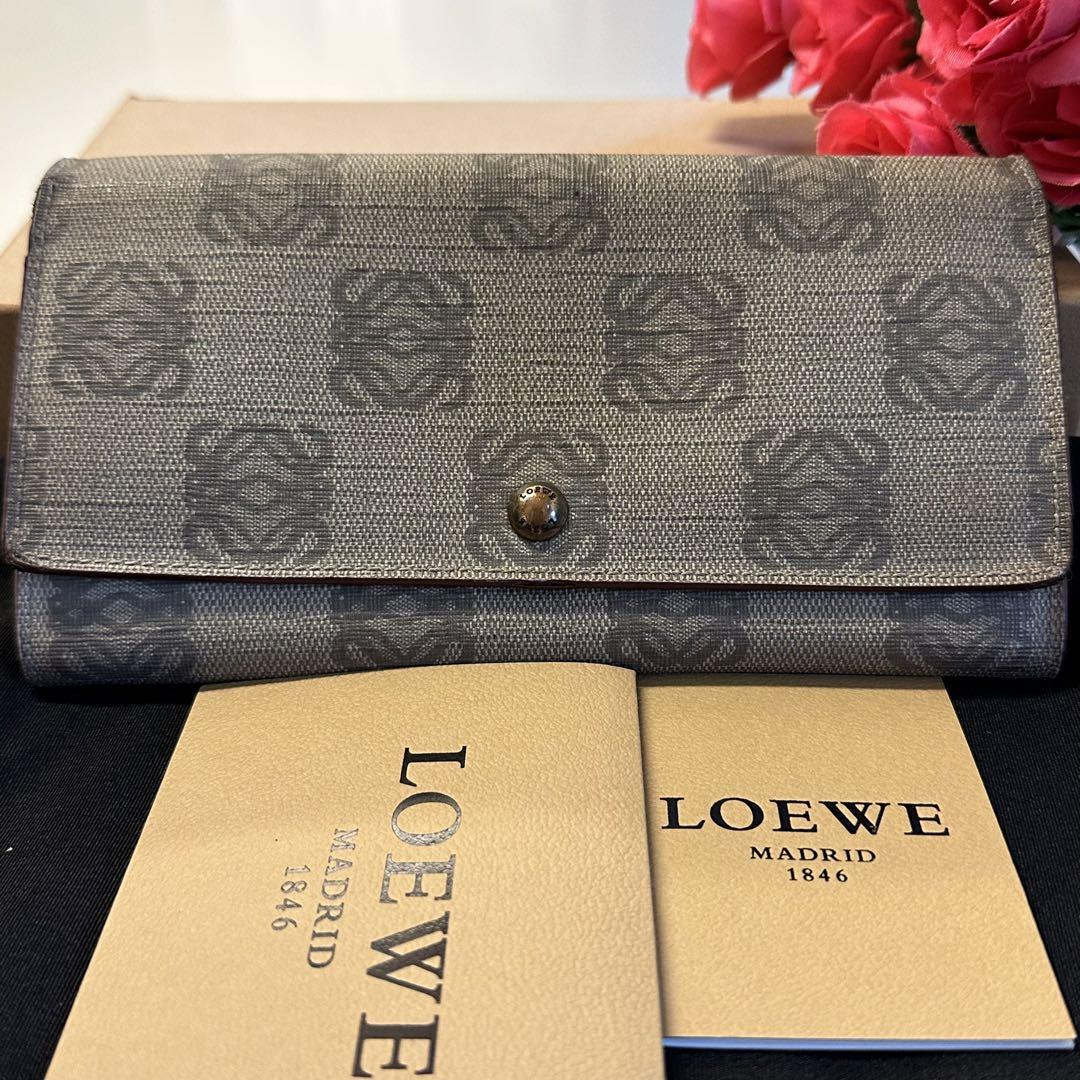未使用に近い‼️ ロエベ　LOEWE 財布　長財布　アナグラム