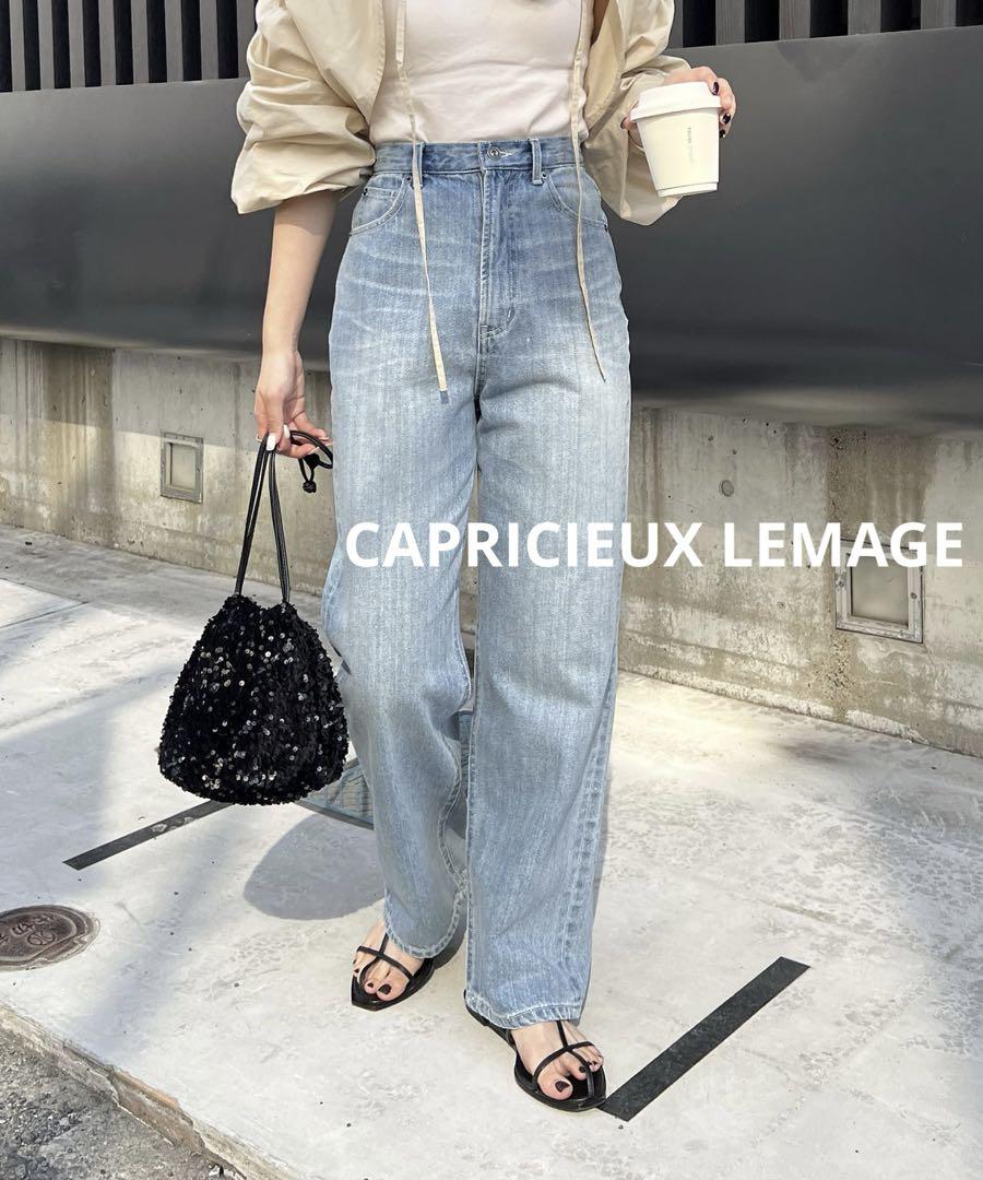 CAPRICIEUX LEMAGE ハイウエスト ストレートデニム 38 M