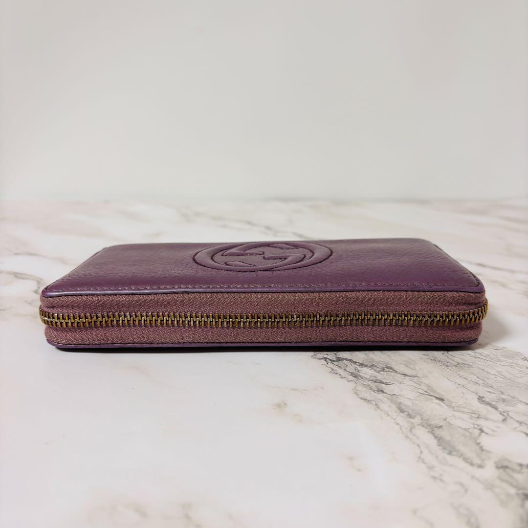 【美品】GUCCI ソーホー インターロッキング ラウンドファスナー 長財布