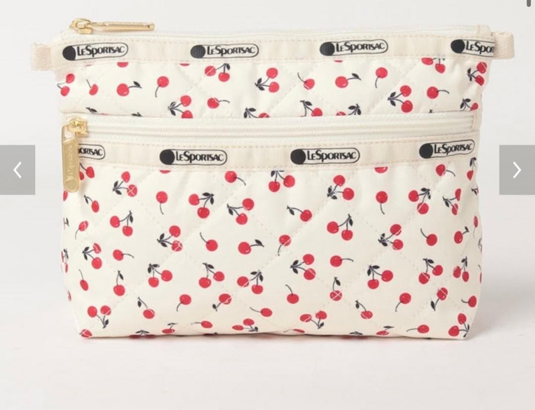 新品】レスポートサック×神崎恵 チェリー柄ポーチ 数量限定価格