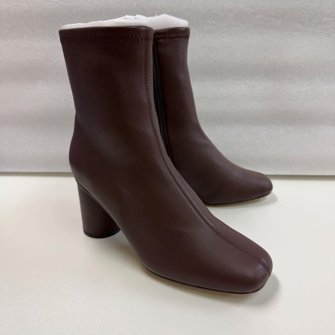 フレイアイディー　ストレッチ　ショート　ブーツ　ブラウン　36