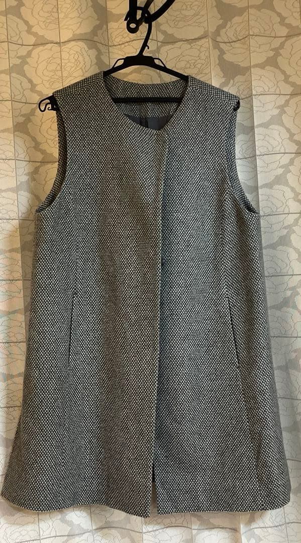 大きいサイズレリアン ノースリーブワンピース 13+ ジレ風 きれいめ