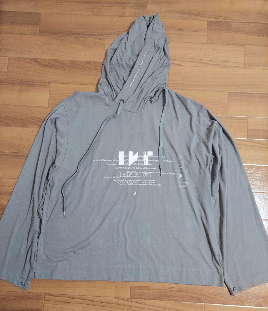 SPYAIR IKE アイケーイー グレー フード付き パーカー 薄手 未使用