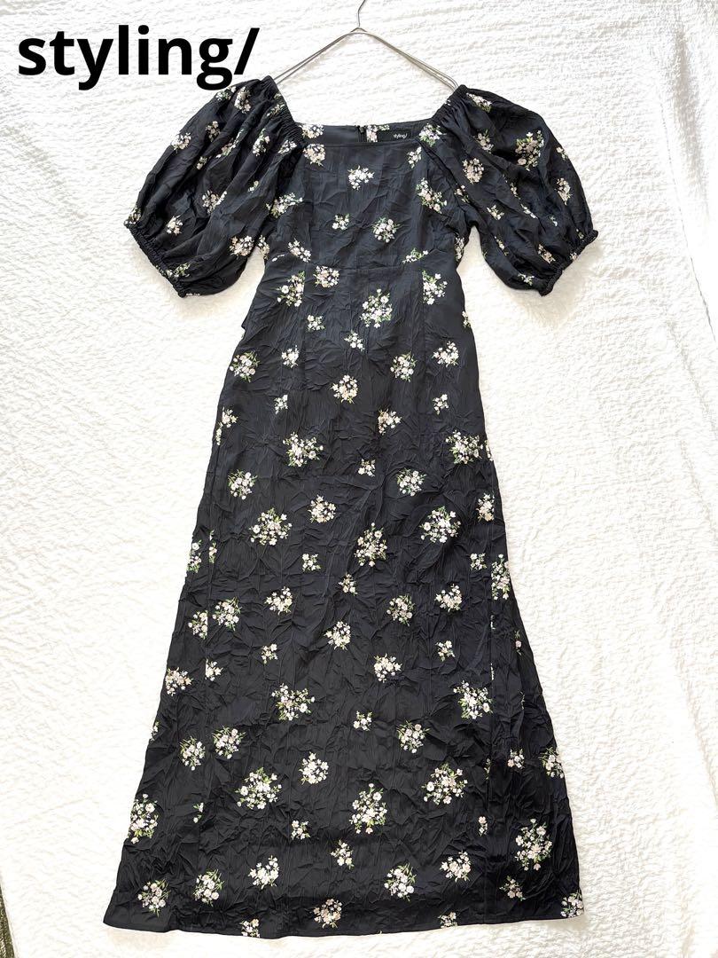 【未使用タグ付き】styling/ スクエアギャザーショルダーワンピース styling/ スクエアギャザーショルダーワンピース - メルカリ