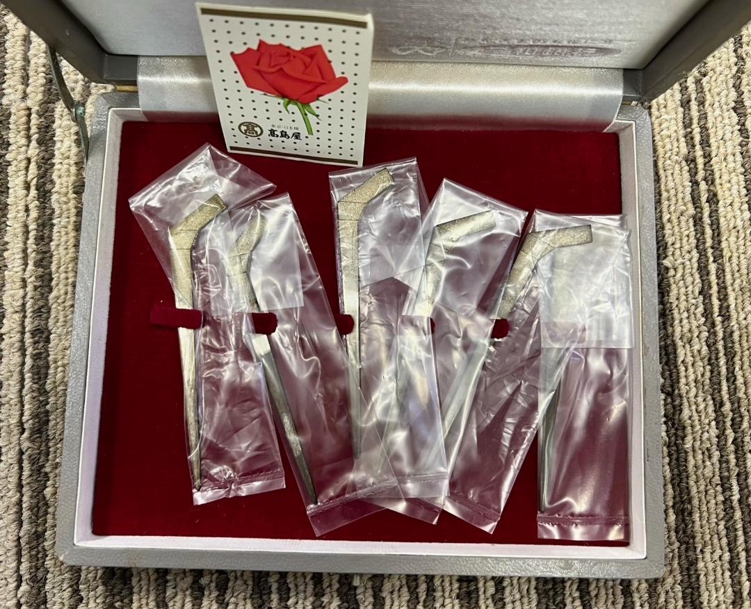 和菓子用楊枝銀製6点