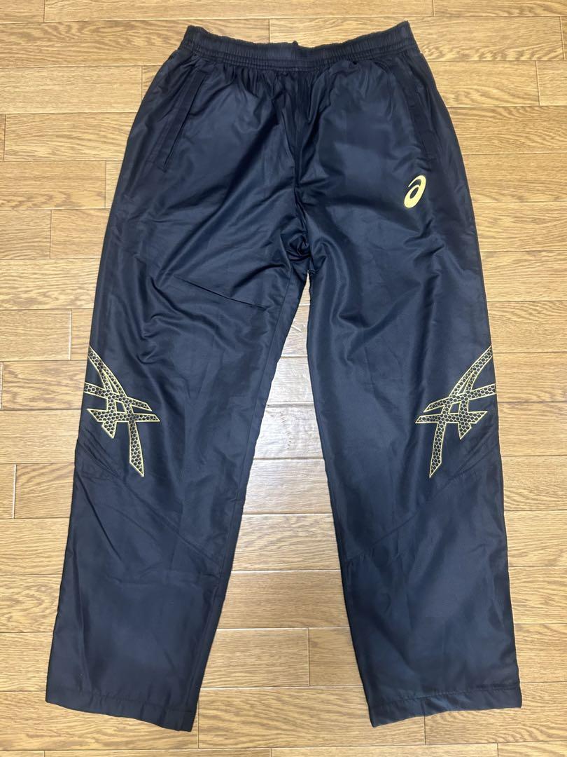 上下セット　ASICS アシックス　ブラック ウインドブレーカー