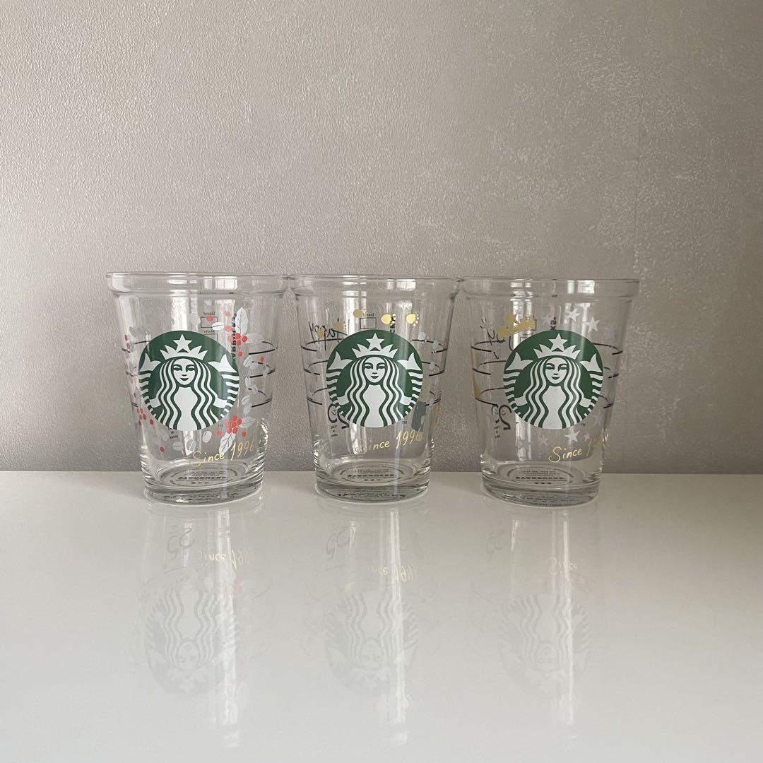 スターバックス　日本上陸25周年記念　グラス3個セット スターバックス 25周年限定 コールドグラスカップ3個セット