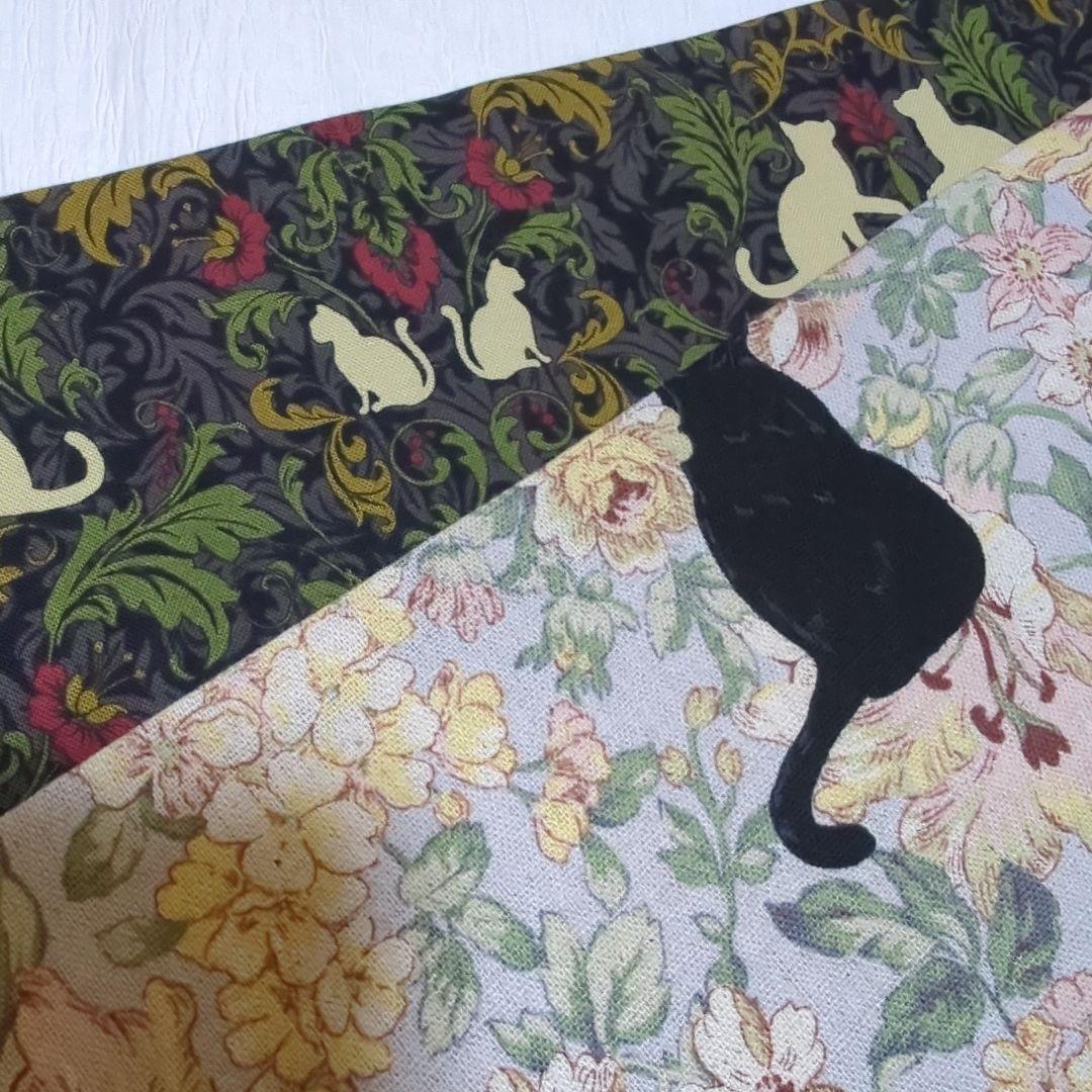 サッシュベルト No.867 黒猫×猫ダマスク 和洋折衷コーデにも