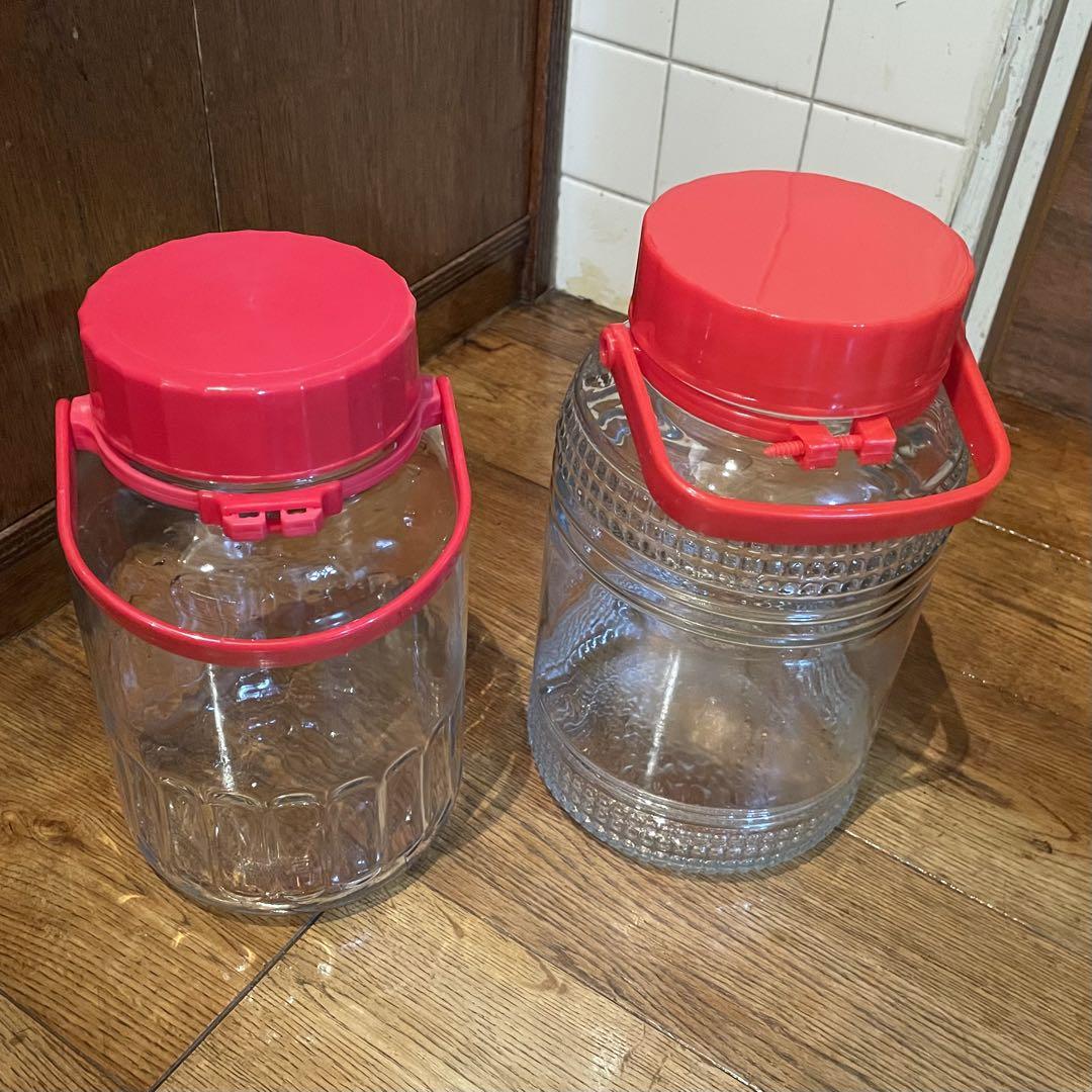 【17日に処分】梅酒瓶 8L ふたつセット