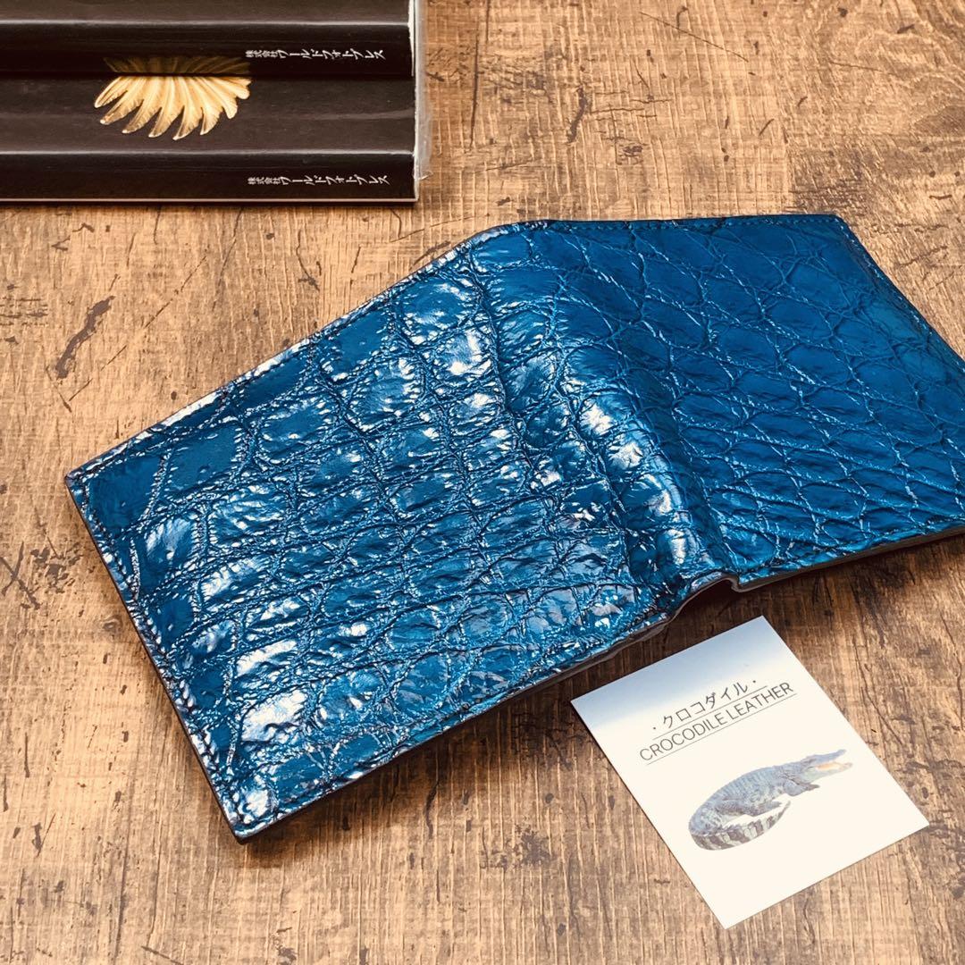 実物撮影 クロコダイル メンズ 財布 長財布 折り財布 二つ折り財布 札入れ