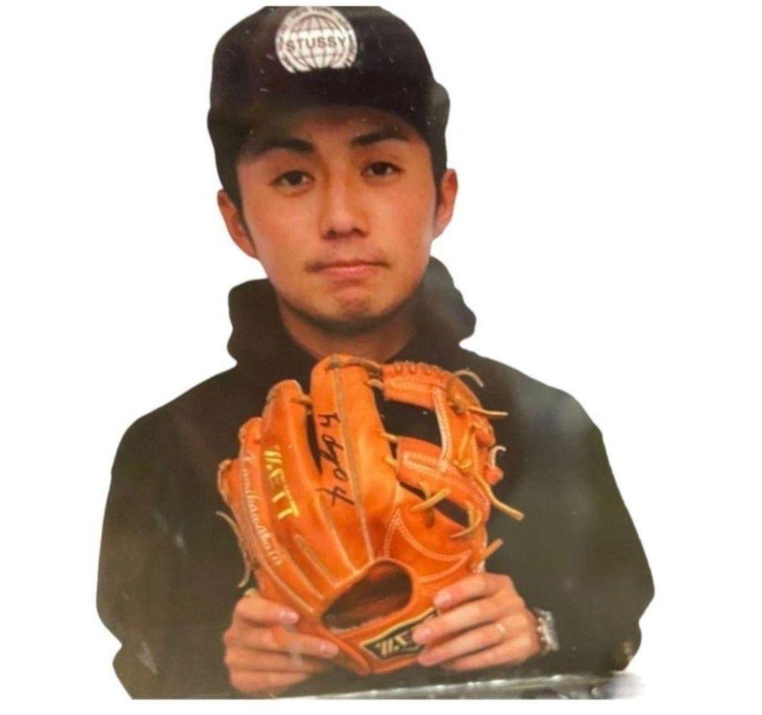 日本ハムファイターズ　上川畑　実使用グローブ　直筆サイン入り　証明写真付き