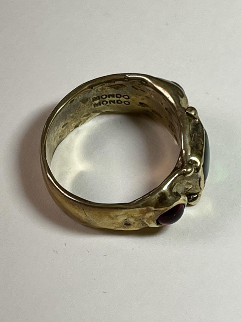 【関税込み】Mondo Mondo ゴールド Suede リング Mondo Mondo Suede Ring | Kindred Black