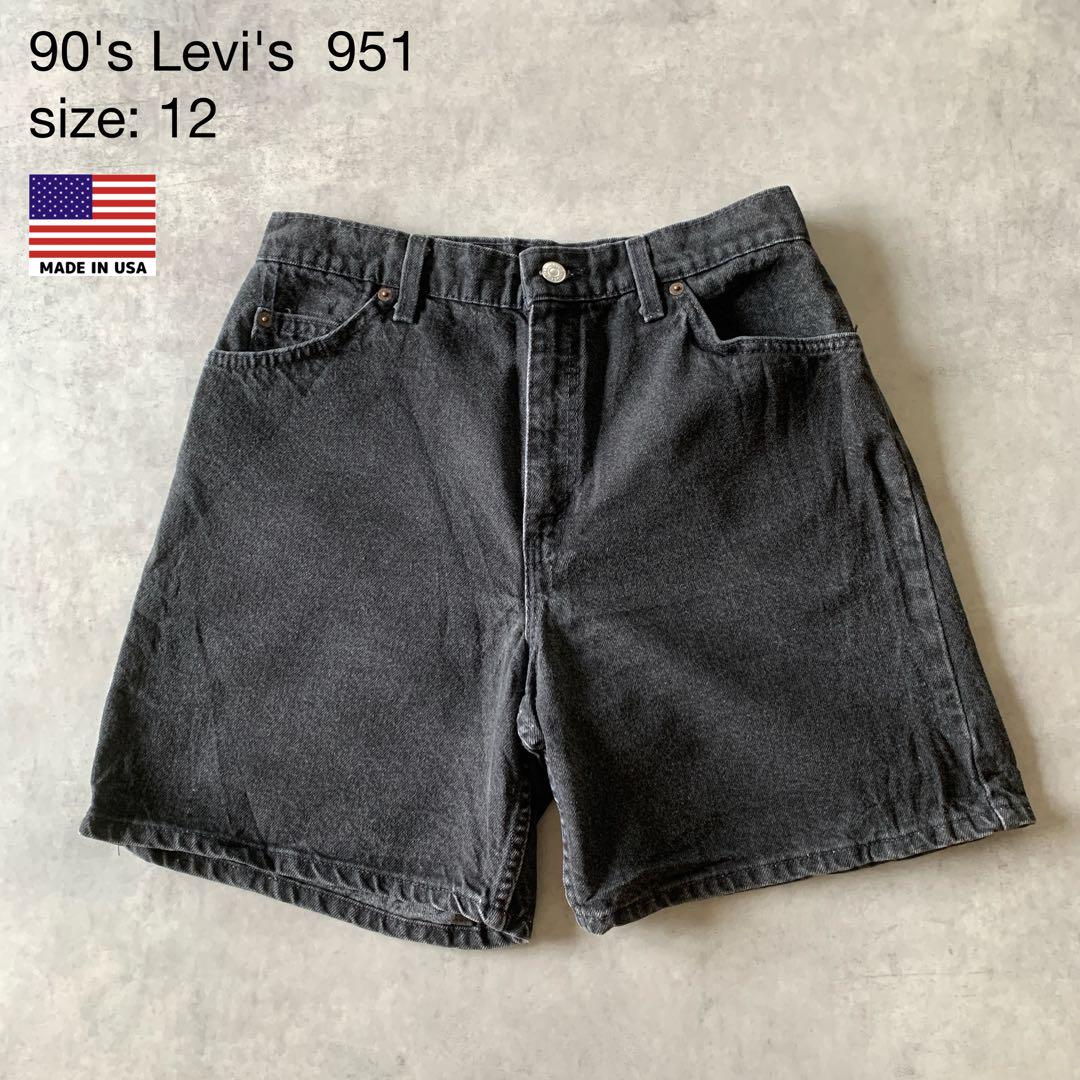 90's Levi's リーバイス　USA製 オレンジタブ　ブラックデニム951